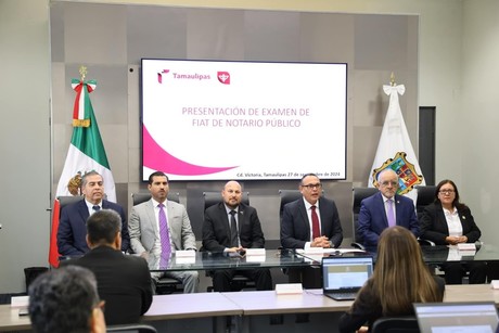 Realizan examen para aspirantes a notarios públicos en Tamaulipas