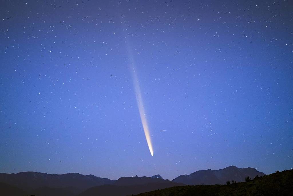 Cometa del Siglo, oficialmente conocido como C/2023 A3 (Tsuchinshan-ATLAS). Foto: redes