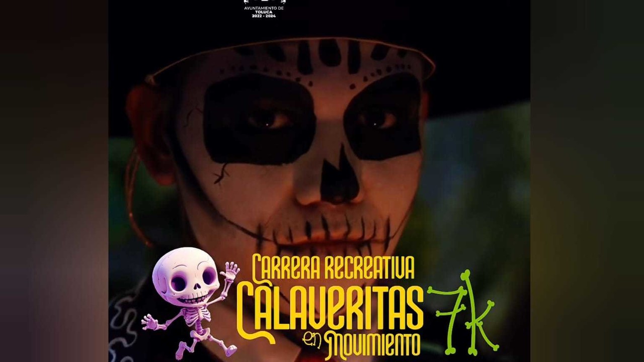 Halloween: corre y disfrázate en la carrera 'Calaveritas en Movimiento 7K'. Foto: Instituto Municipal de Cultura Física y Deporte de Toluca (IMCUFIDET)