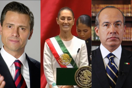 Peña Nieto y Calderón mandan mensaje a Sheinbaum por toma de protesta