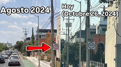 ¿Peligro para peatones?: Límite de velocidad en Alfonso Reyes sube a 60 km/h