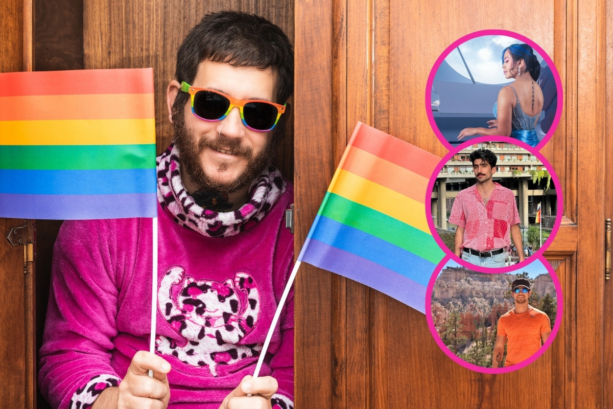 Bandera LGBT, famosos regios. Foto: Canva