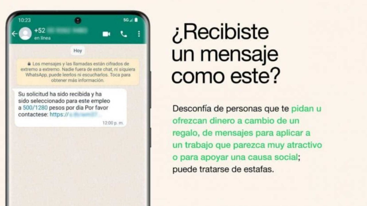 Cómo identificar si una oferta de empleo por WhatsApp es una estafa. Foto: Profeco