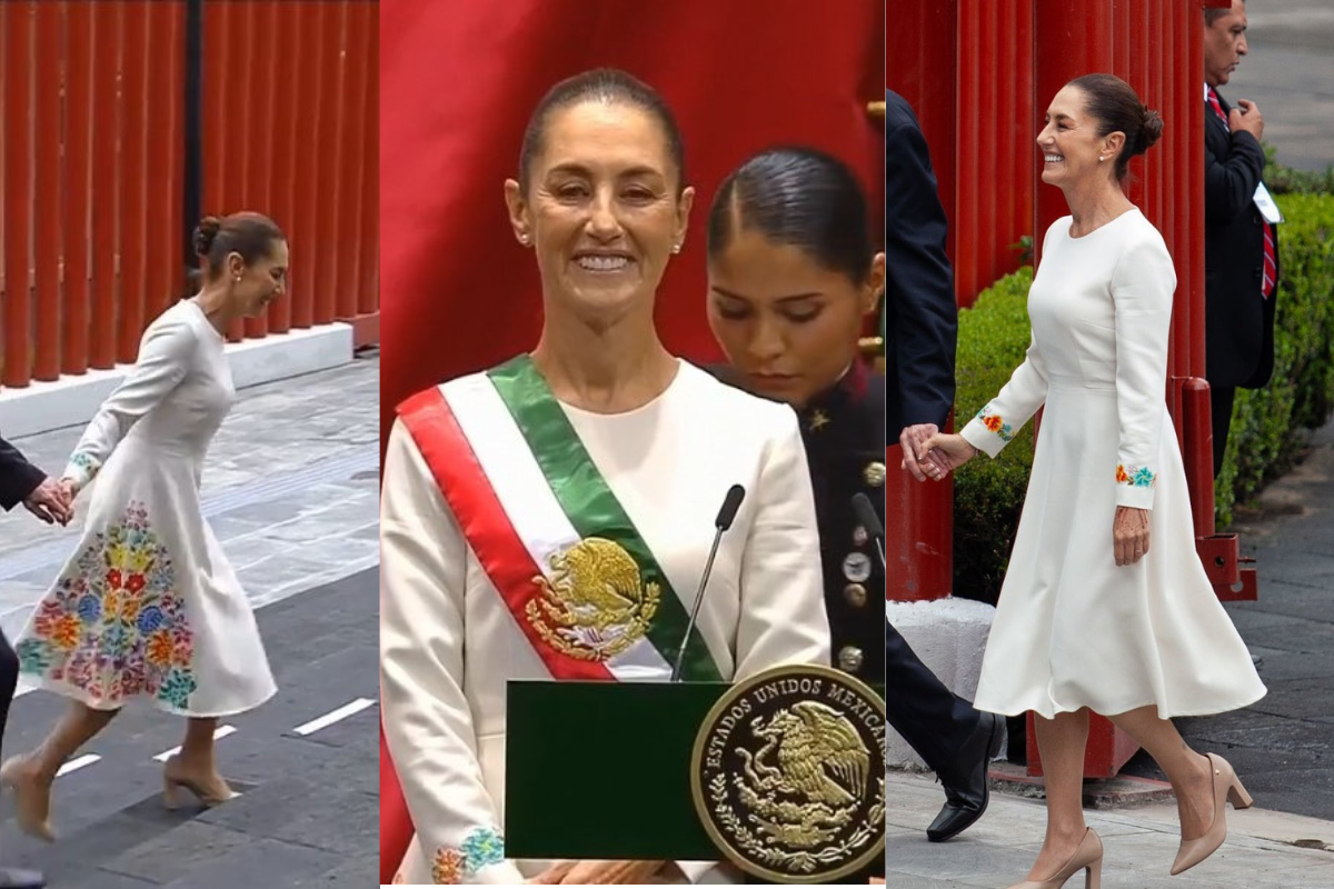 Vestido de Claudia Sheinbaum.   Foto: Especial