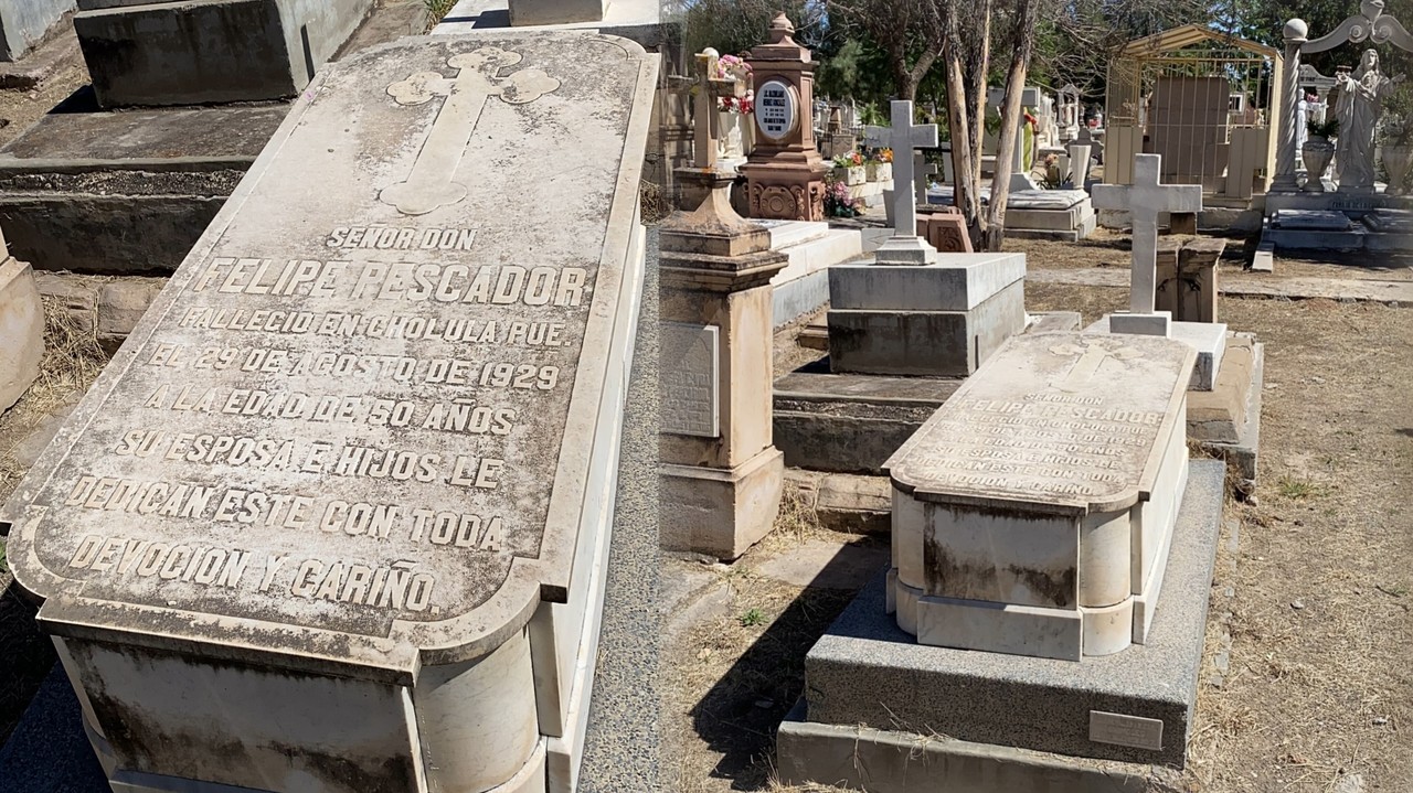 Conoce un poco de la vida del importante personaje duranguense Felipe Pescador y de donde descansan sus restos en el  Panteón de Oriente. Foto: Alejandra Hernández.