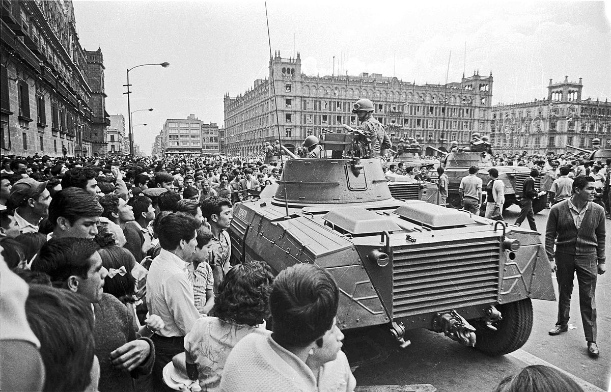 La represión del gobierno cortó de tajo el Movimiento Estudiantil de 1968, pero su impacto en la historia de México perdura. Foto: Redes sociales