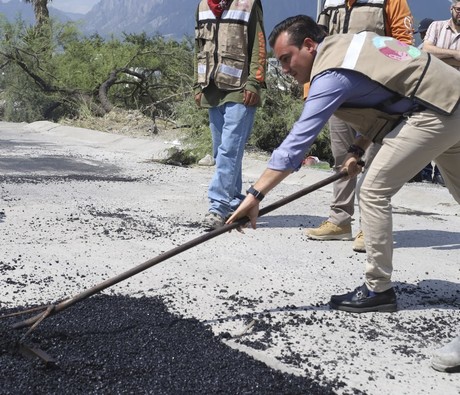 Inicia el programa permanente de bacheo en García