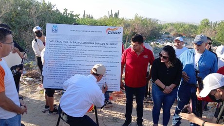 CROC Los Cabos firma acuerdo  ' Por un BCS 100 %  Limpio'