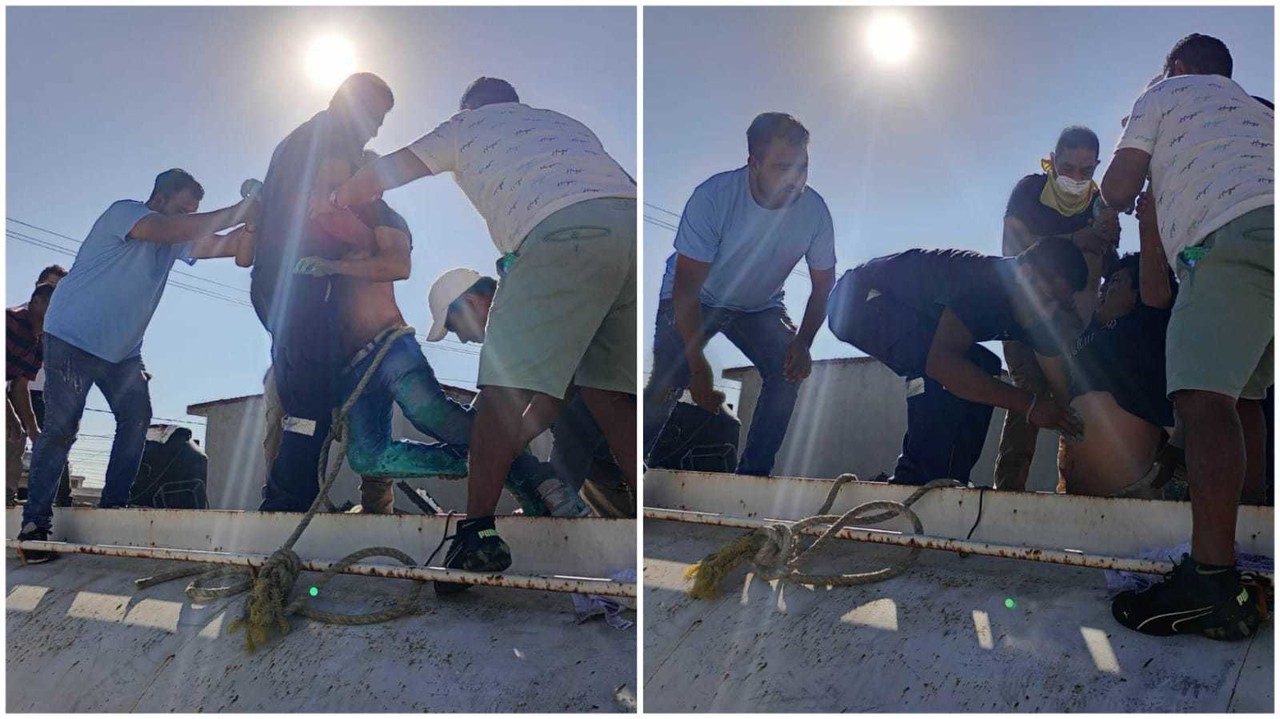 Los tres trabajadores intoxicados fueron llevados al hospital para recibir atención médica. Foto: Especial