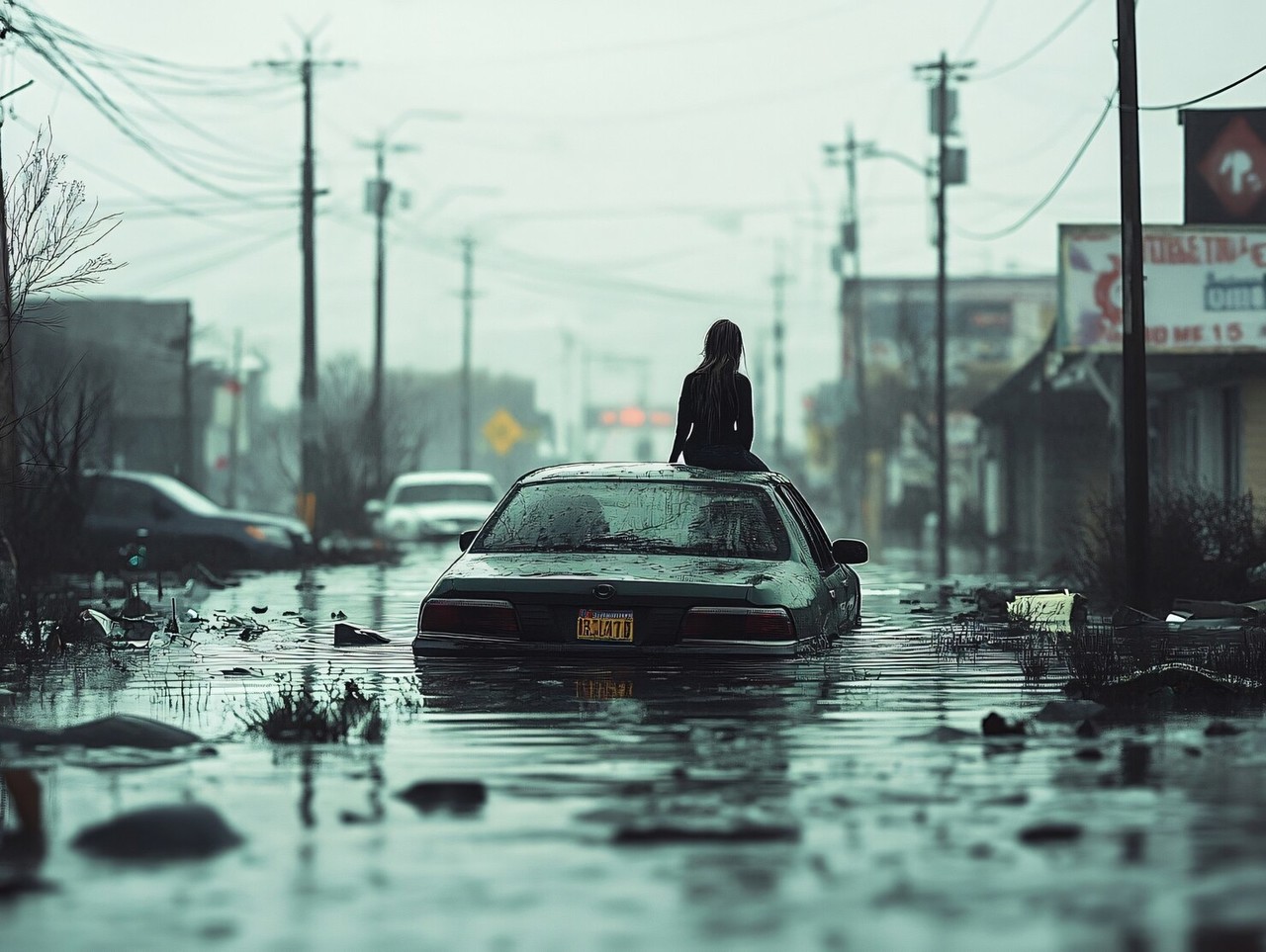 a ciudad fronteriza de Matamoros se despertó bajo el agua tras la fuerte tormenta que azotó la región la noche del miércoles. Foto: Freepik