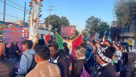 ¡Miles a la Basílica! Llega peregrinación de Atlacomulco y genera caos vial