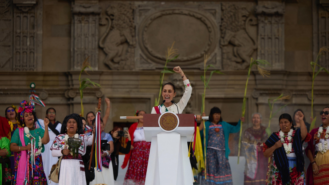 Claudia Sheinbaum en su toma de protesta / Foto: FB Claudia Sheinbaum