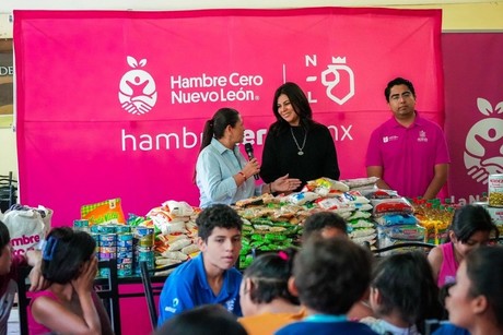 Hambre Cero en Nuevo León: Gobierno dona media tonelada de alimentos en Escobedo