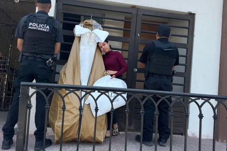 ¡Si habrá boda! Localizan vestido de novia robado en Monterrey