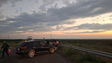 Dos accidentes en la carretera 57 en Sabinas