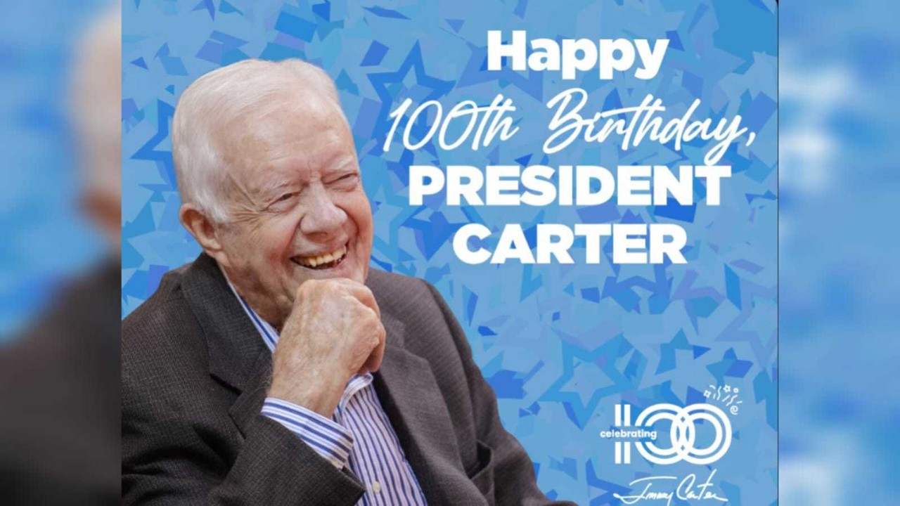 Jimmy Carter, primer presidente de Estados Unidos en llegar a los 100 años. Foto. The Carter Center