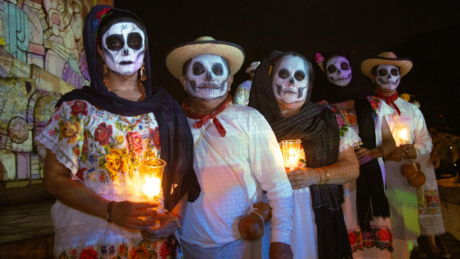 Ánimas toman las calles de Mérida, promocionan actividades por el Hanal Pixán