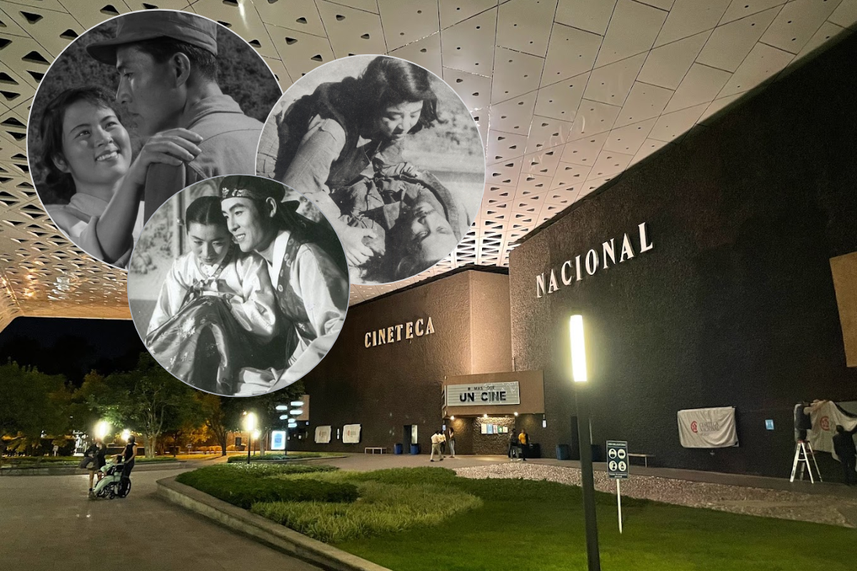 De fondo la Cineteca Nacional, algunas películas coreanas. Foto: Google Maps/Far East Film Festival 27/Filmaffinity