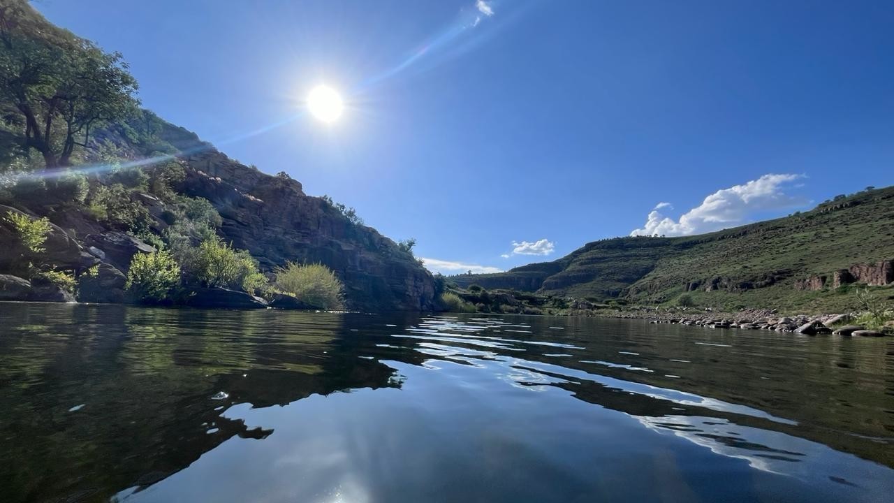 Panorámica del río Bayacora, en el municipio de Durango. Foto: Alejandro Ávila.