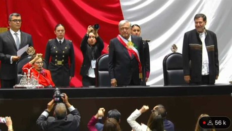 AMLO llega a San Lázaro para la toma de protesta de Claudia Sheinbaum