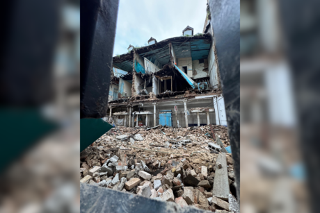 VIDEO: Se desploma edificio en el centro de Tampico