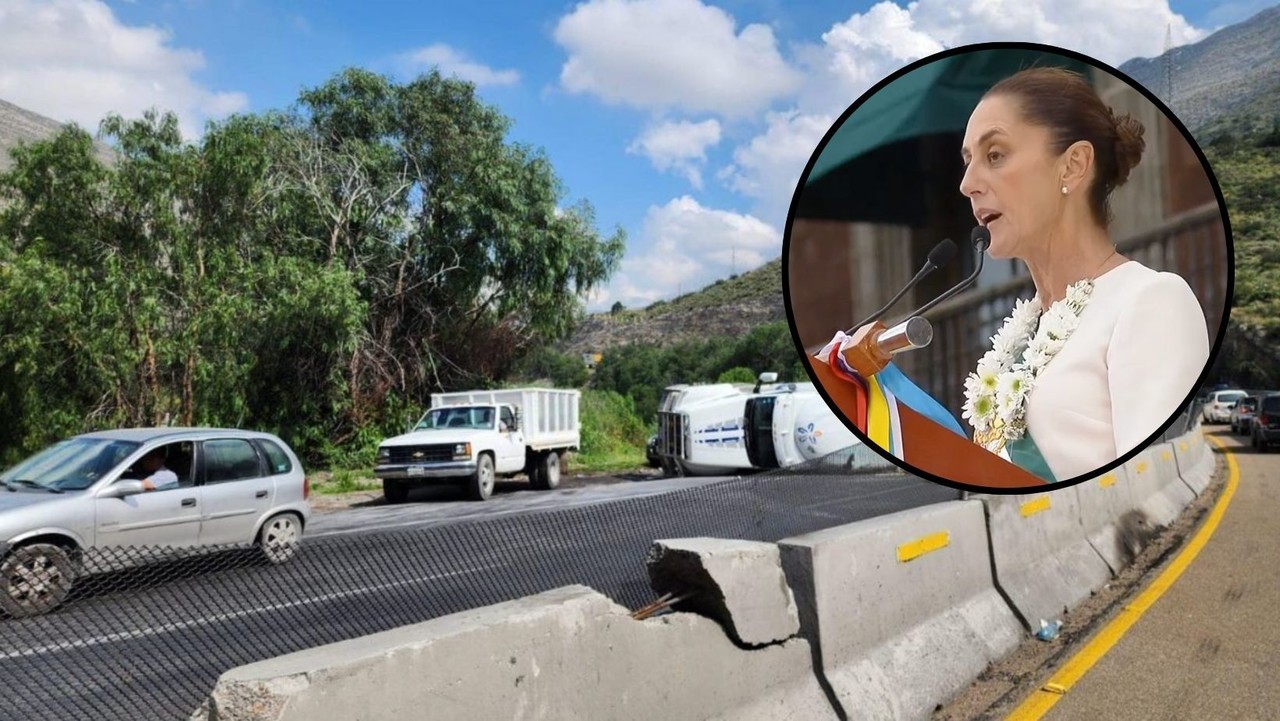 Claudia Sheinbaum anunció la modernización de la carretera federal 57 en Coahuila. (Fotografía: Redes sociales)