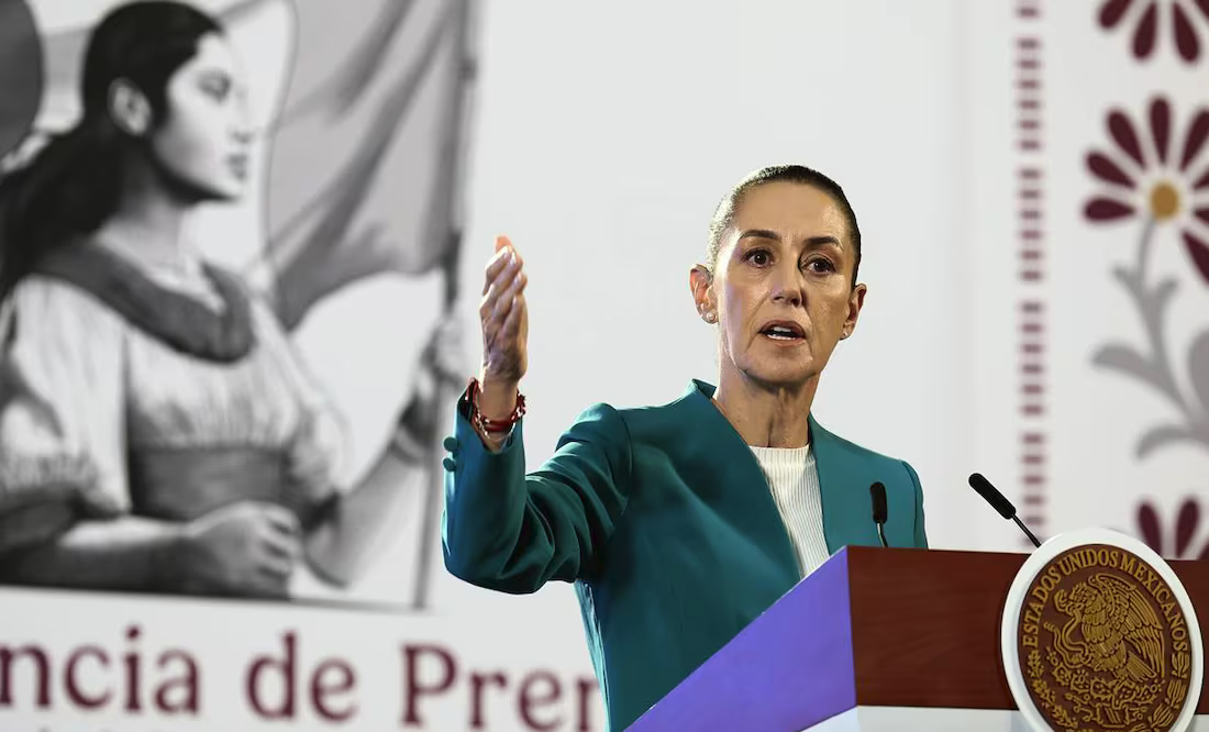 La presidenta de México, Claudia Sheinbaum, aseguró que con estos cuatro ejes, no regresará la guerra contra el narco que se vivió en el sexenio de Felipe Calderón. Foto: Captura de pantalla