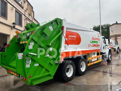 Estos son los nuevos camiones recolectores de basura en Juárez