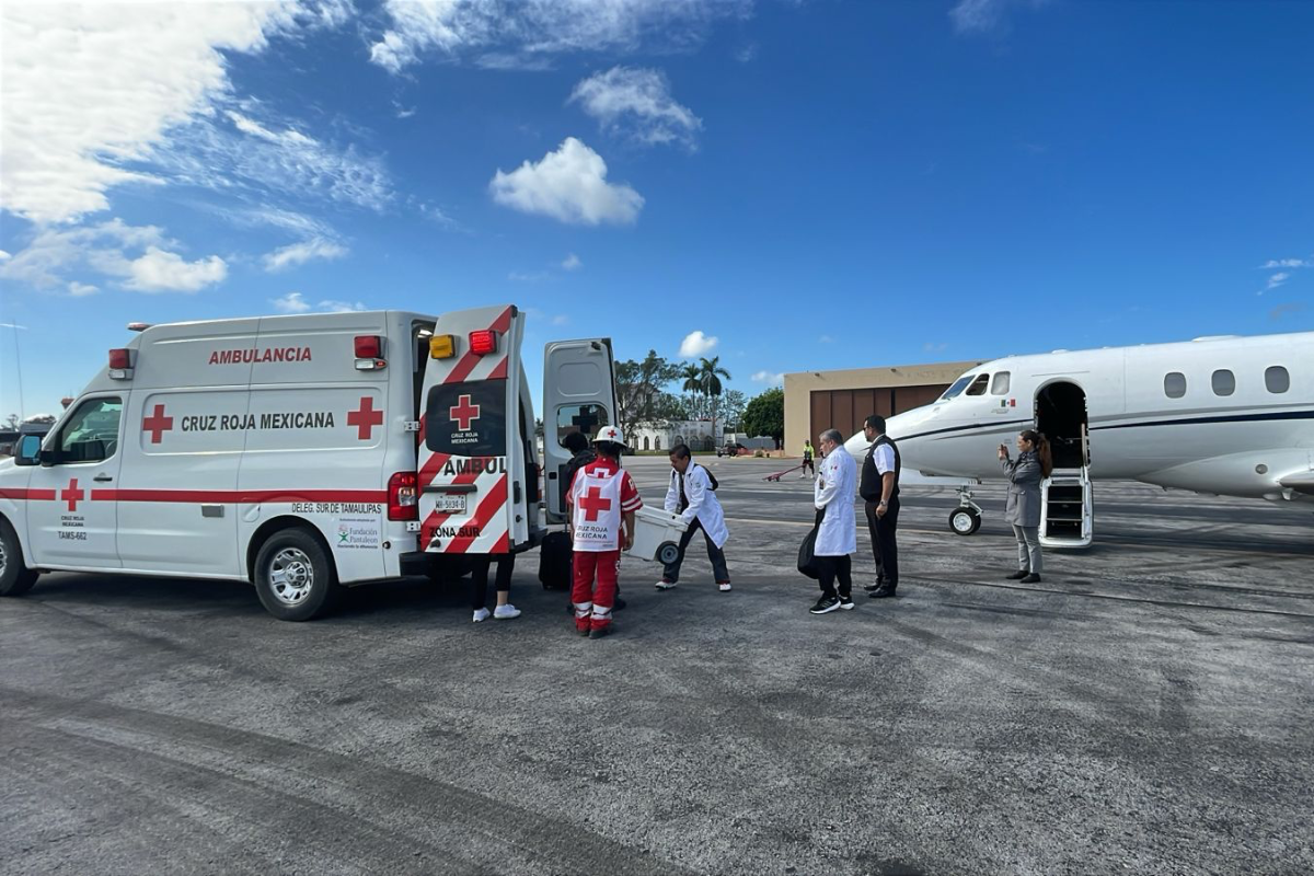 Los órganos donados fueron canalizados a hospitales en Tamaulipas, Nuevo León y Ciudad de México. Foto: Secretaría de Salud