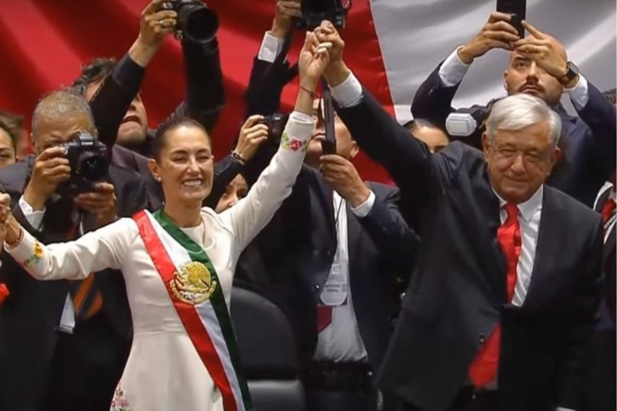 Claudia Sheinbaum y Andrés Manuel López Obrador.    Foto: Especial