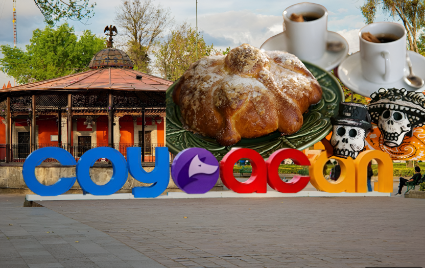 Pan de Muerto en Coyoacán.    Foto: Especial