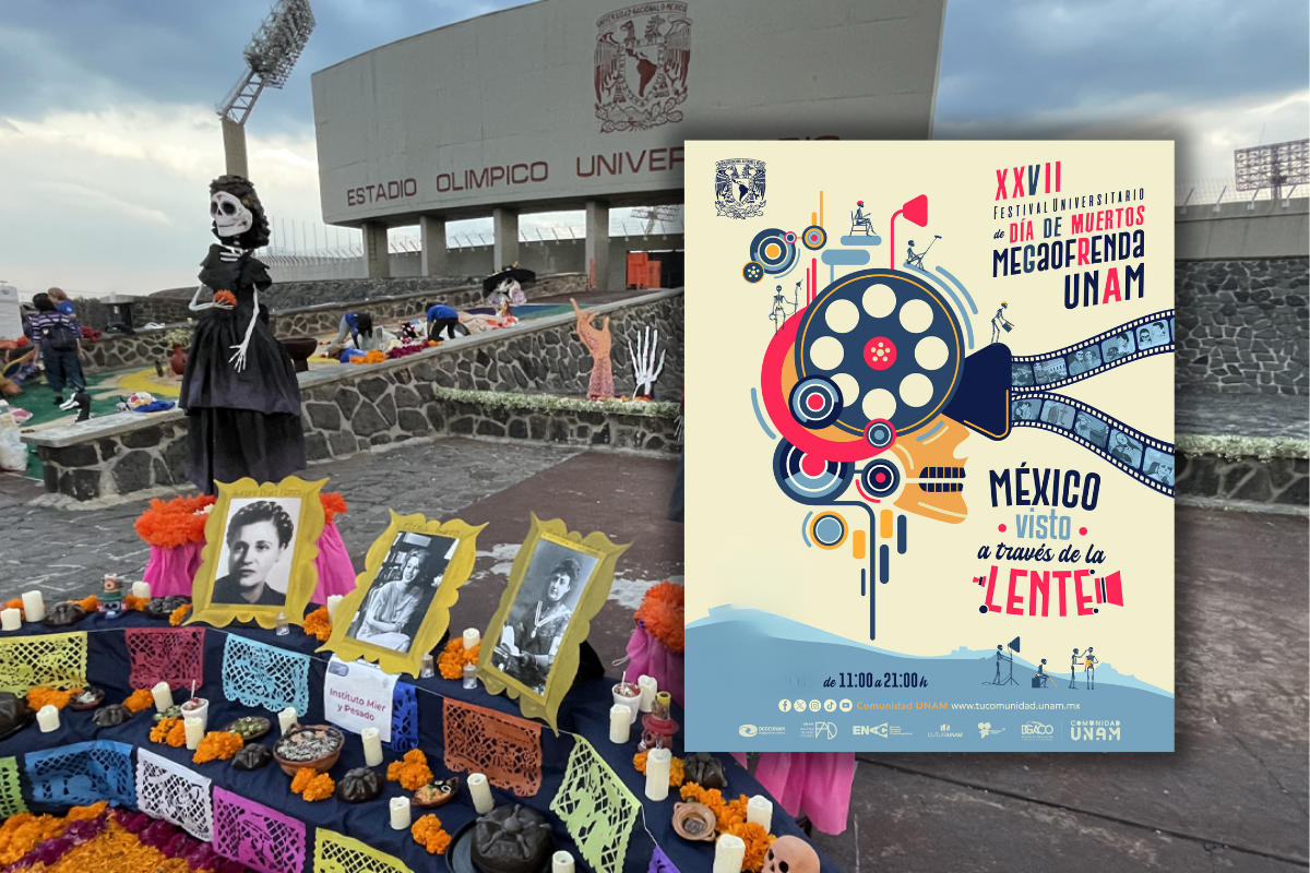 Megaofrenda de la UNAM. Foto: Universidad Nacional Autónoma de México