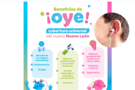 Cobertura Universal OYE: así beneficia a niños con sordera en Nuevo León