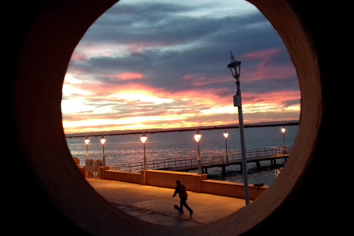 Atardeceres en el malecón de La Paz. Fotos: Modesto Peralta Delgado.