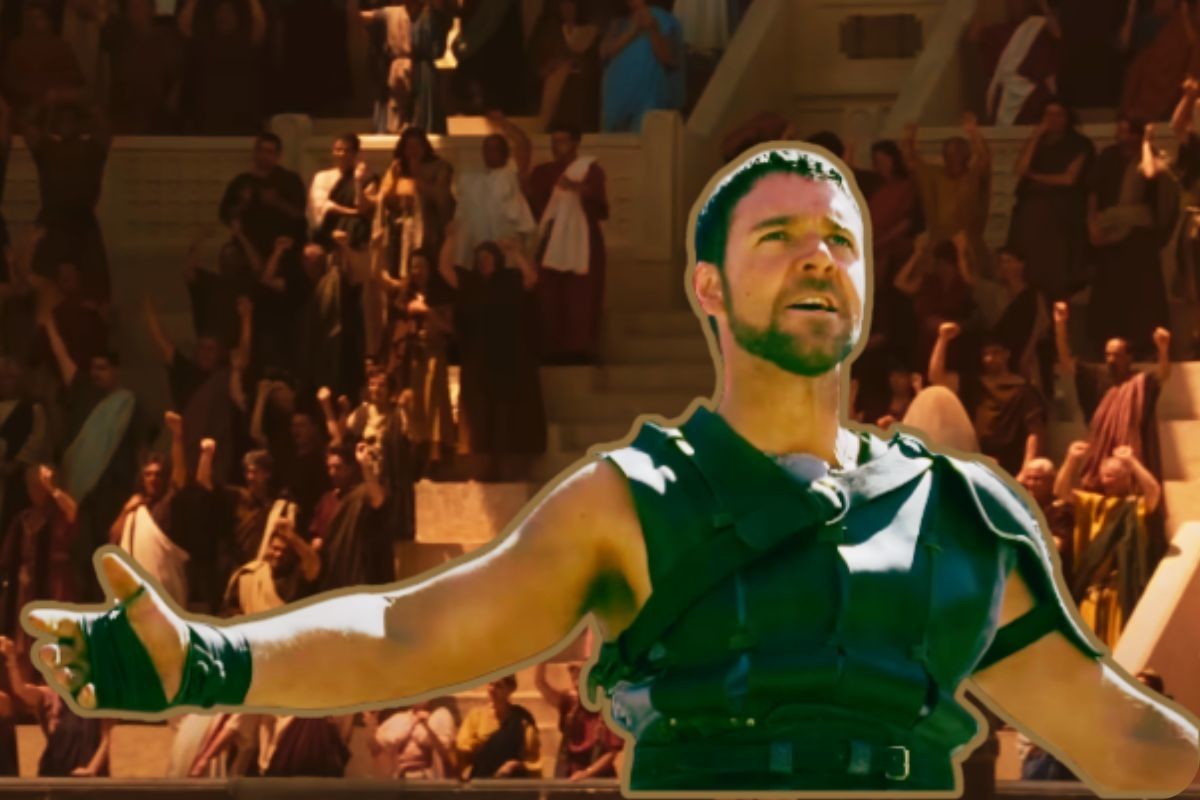 Russell Crowe se negó a realizar una escena inapropiada para el personaje de Maximo en 'Gladiador'. Foto: CANVA/YouTube: Paramount Pictures.