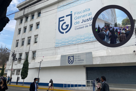 Protestan frente a la Fiscalía capitalina exigiendo esclarecer despojo de viviendas