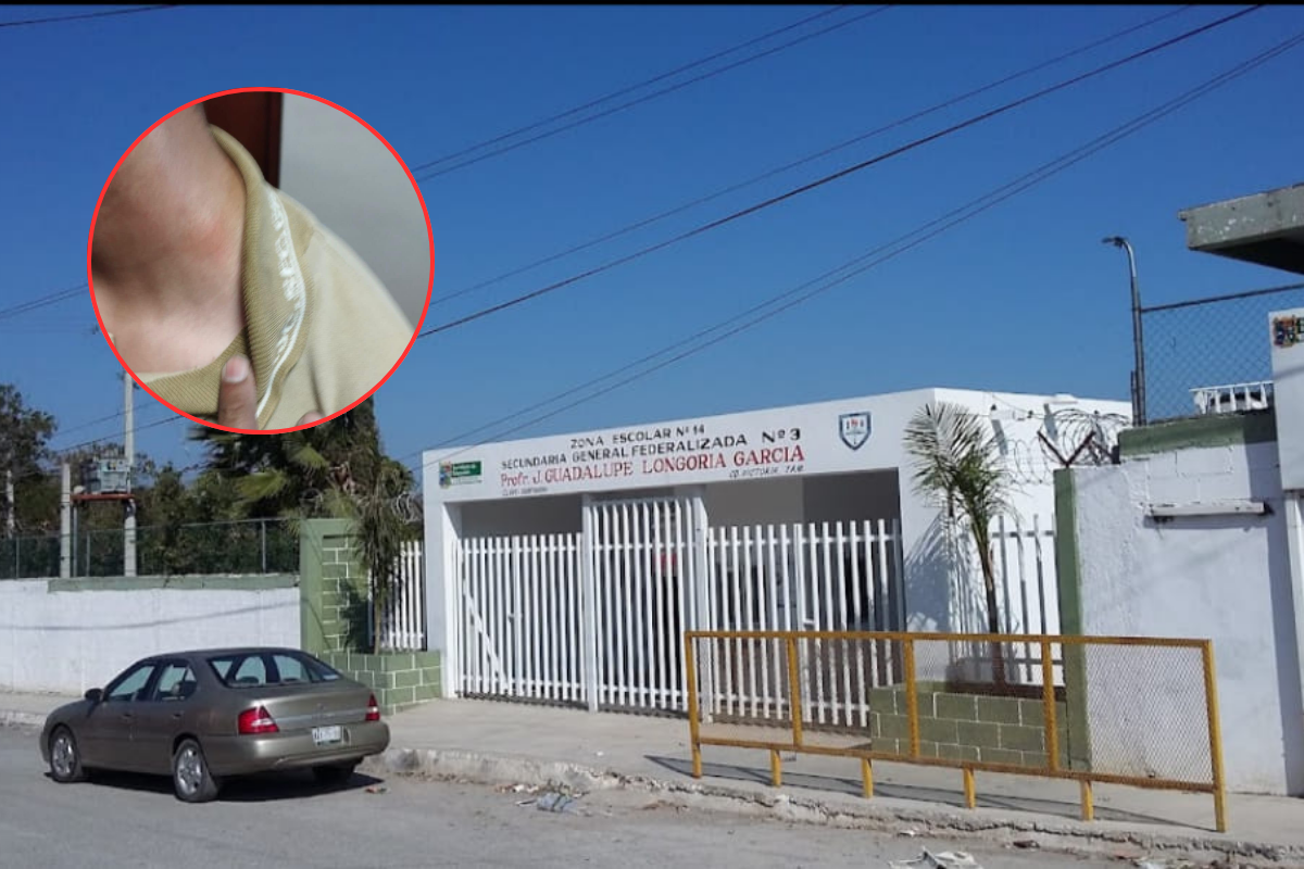 La escuela secundaria se ubica en la colonia América de Juárez de la capital de Tamaulipas. Foto: Sanju Pineda