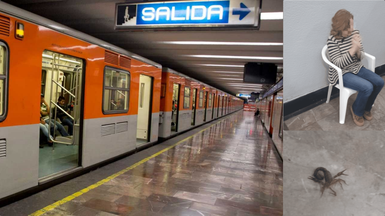 Mujer recibe atención inmediata tras picadura de alacrán en la Línea 2 del Metro