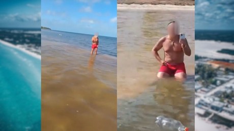 Residente italiano echa a pescadores del mar por pescar frente a su casa (VIDEO)