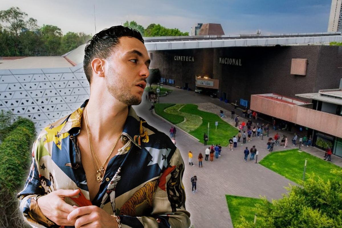 De fondo Cineteca Nacional, C. Tangana. Foto: Cineteca Nacional/@c_tangana