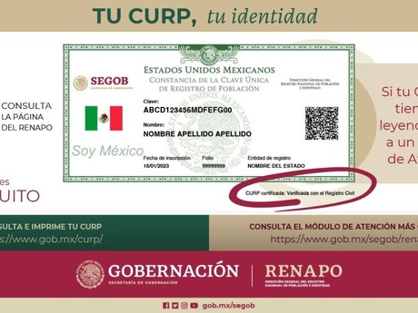 CURP Certificado: conoce la nueva clave que debe tener para ser válido