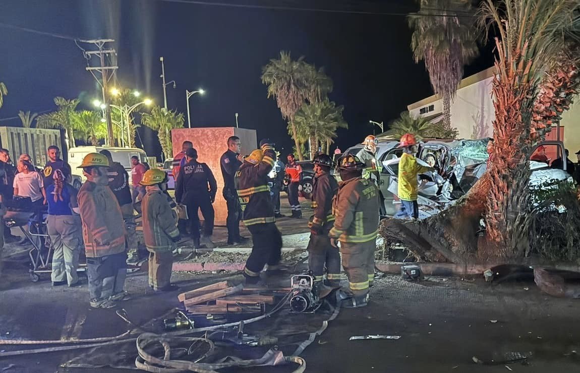 Grave accidente en La Paz: dos heridos tras choque en calles de la colonia Centro