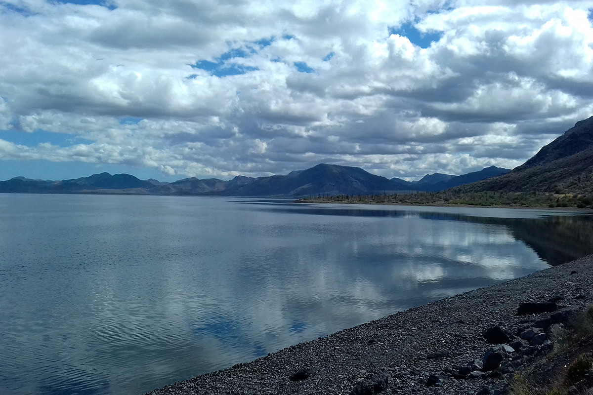 Playa del municipio de Mulegé, uno de los más grandes de México. Fotos: Modesto Peralta Delgado.