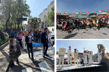 Mariachis entonan melodías y realizan peregrinación anual a la Basílica de Guadalupe