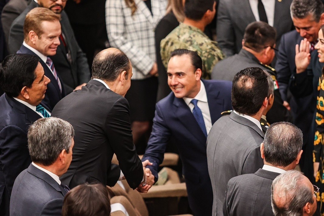 El diputado federal Jericó Abramo junto al gobernador Miguel Riquelme. (Fotografía: Jericó Abramo)