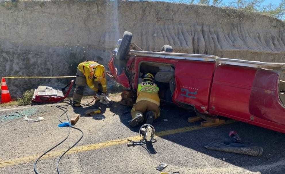 Crece número de accidentes en BCS.  Foto: Cuerpo de Bomberos Cabo San Lucas