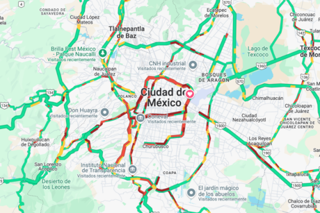 ¿Mucho tránsito en CDMX? De esta manera lo puedes consultar en tiempo real en Google Maps