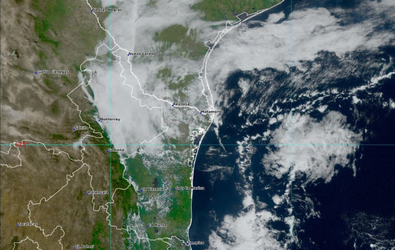 Frente frío n° 11 llegará esta madrugada a Tamaulipas. Foto: CONAGUA Clima