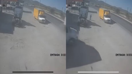 Así fue el accidente de motocicleta en el que murieron dos adolescentes (VIDEO)