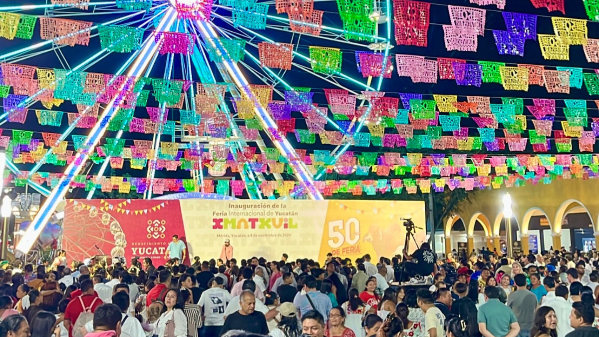 Durante 24 días, la Feria Xmatkuil espera recibir al menos 3 millones de visitantes Foto: Cortesía